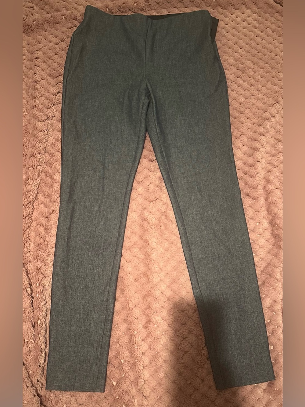 LOFT denim chambray highwaist skinny trousers Sz 6 Tall - Picture 3 of 10